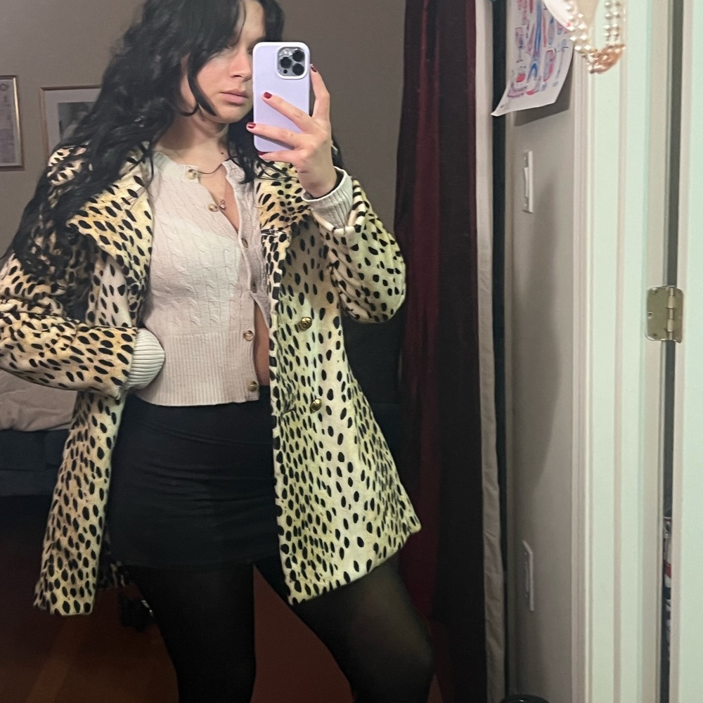 Leopard Print Women's Coat